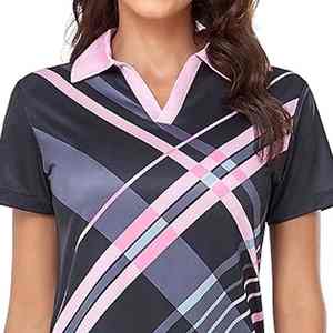 Nuevas Camisetas Polo Estampadas 100% Algodón para Mujer, Camisetas Polo Estampadas de Algodón y Poliéster de Alta Calidad, Hechas a Medida - Product Image 5