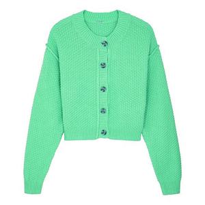 TITLISTS Pull à manches longues mince et jolies dames en laine torsadée tricoté pour femmes Pull à boutons décontracté à manches longues - Product Image 5