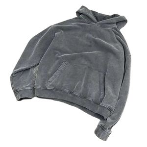 Sudadera de Felpa Francesa para Hombre, 100% Personalizada con su Propio Diseño, Logotipo Personalizado al por Mayor, de Alta Calidad, Estilo Vintage Lavado - Product Image 3