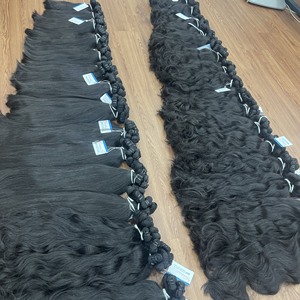 2025 vente chaude extensions de cheveux humains vierges vietnamiens crus extensions de cheveux de trame ondulés naturels à double tirage - Product Image 4
