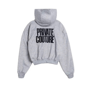 Chaleco con Capucha Unisex de 330 g/m² |   Sudadera Haody 100% Algodón Ecológico con Forro Polar, Doble Cremallera y Logotipo Frontal ODM - Product Image 2