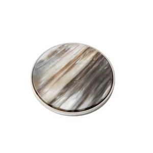 Posavasos de cuerno hechos a mano, decoración de lujo para el hogar, alfombrillas de calidad, almohadillas para café, cerveza, vino, artesanías de media luna - Product Image 2