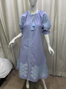 Nouvelle robe longue ethnique à manches longues brodée florale pour femmes Style national ukrainien explosif - Product Image 3