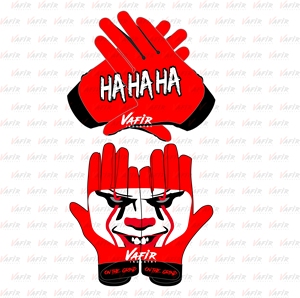 Gants de football américain personnalisés Gants de football américain à paume haute et collante Gants de football américain à dos sublimé - Product Image 1