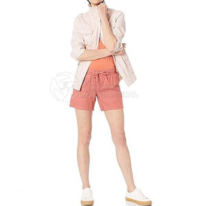 Pantalones Cortos de Algodón para Mujer con Logotipo Personalizado 2026, Color Sólido, Transpirables, Suaves, Holgados, Hechos en Pakistán - Product Image 3