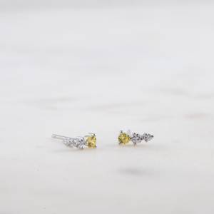 Adorables y Delicados Pendientes de Plata de Ley 925 Chapados en Oro con Circonita Cúbica Brillante para Fiesta y Regalo, Joyería Fina Hecha a Mano - Product Image 2