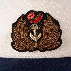 Garras N Roses Gorra de recuerdo de 7 paneles Algodón orgánico Ancla bordada a mano Parche de lingotes de oro deslustrado Ajuste ajustable Business - Product Image 4