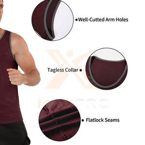 Sin mangas Gimnasio Desgaste Stringer Chaleco Nuevo estilo En stock Stringer Chaleco Algodón Poliéster Stringer Chaleco - Product Image 4