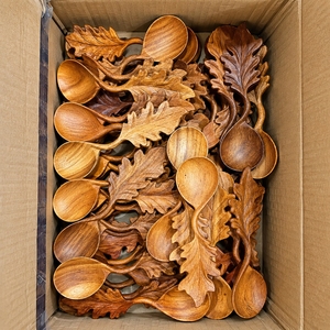 Wooden Serving <b>Spoons</b> Long Handle Durable Minimalist Design Eco-Friendly Kitchen Utensils - Product Image 3