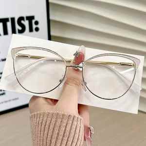 Trung Quốc Nhà sản xuất bán buôn Thông số kỹ thuật chống phản chiếu kính kim loại Phụ Nữ Chống ánh sáng màu xanh Chặn kính - Product Image 2