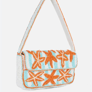 Bolso de mano de diseñador con cuentas hecho a mano de estilo indio multicolor, fiesta de compras de noche de estilo bohemio de glowin fashion - Product Image 2
