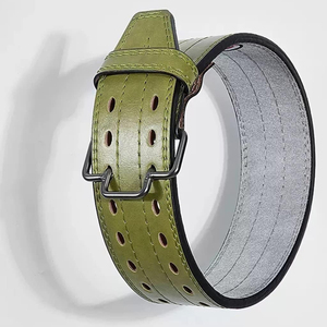 Cinturón de Levantamiento de Pesas Ajustable con Logotipo Personalizado, Antideslizante, Ancho, de Cuero Vacuno, Protección Avanzada, para Unisex - Product Image 2