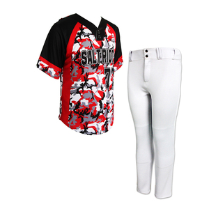 Uniformes de Béisbol Sublimados Personalizados Sibrin, 100% Poliéster, Transpirables, Antibacterianos, Anti-UV, Que Absorben la Humedad y de Secado Rápido - Product Image 1
