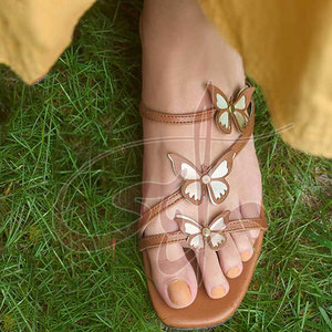 Brown Shade Adorable Laser Cut Faux Leather Upper Anti-Slippery Non-Slip Midsole Lightweight Comfortable <b>Slide</b> All Seasons High - Product Image 5
