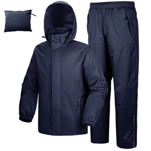 Two Piece Reflectors Fishing Camping Wholesale Packable <b>Raincoat</b> Sets Windproof Two Piece Rain Safety Factory Price Tracksuit - Product Image 6