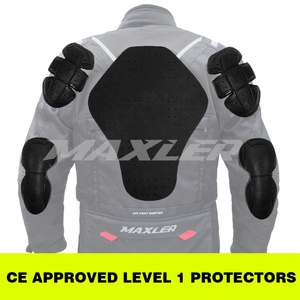 Veste en textile imperméable noire pour moto tout-terrain, longue durée de port, résistante, en Cordura - Product Image 5