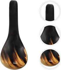 High Quality Real Viking Horn Salad Server 2 Pieces Buffalo Horn <b>Utensil</b> <b>Set</b> for Serving Salad Spoon and Fork Dinnerware <b>Sets</b> - Product Image 2