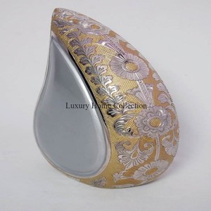 Grey Shade Tabletop Latest Arrival Funeral <b>Casket</b> <b>Ashes</b> Pots and Urns With Paw Design Logo With Silver Color Metal Handmade Urns - Product Image 4