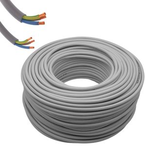 Cavo di alimentazione elettrica grigio gommato Tutor flessibile multipolare con Flare-Flare metro 4 x1mmq sezione conduttore - Product Image 2