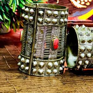 Ensemble de bijoux vintage afghan kuchi pour femmes, léger et respirant, collier et boucles d'oreilles, motif personnalisé pour les mariages et les cadeaux - Product Image 1