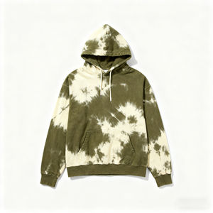 Sweat à capuche oversize vintage pour femme, délavé, respirant, tissé 100% coton, décontracté, non doublé, 220/240g, devant de haute qualité - Product Image 1