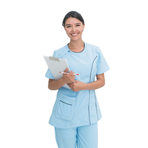 Sao Mai Wholesale Medical Scrubs Hospital Sets Custom Design Nursing Uniforms for Men & <b>Women</b> Flat Front Winter <b>Top</b> Pants - Product Image 2