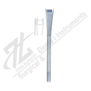 CINELLI 18,5 cm 12mm Guía de doble cara Osteótomo Instrumento de base de cirugía plástica Fabricado Instrumentos quirúrgicos de Pakistán - Product Image 1