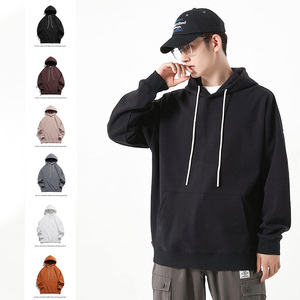 เสื้อฮู้ดผู้ชาย SINEWY SPORTS ผ้าฝ้าย 100% เฟรนช์เทอร์รี่ ทรงปกติ สวมใส่สบายๆ สำหรับฤดูใบไม้ร่วง มีกระเป๋า  รับสกรีนโลโก้ - Product Image 4