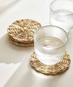 Amérique Tendance Design contemporain en rotin Tapis pour tasses à thé Nouveaux sous-verres et vaisselle Vaisselle Vaisselle Couverts Prix de gros - Product Image 1