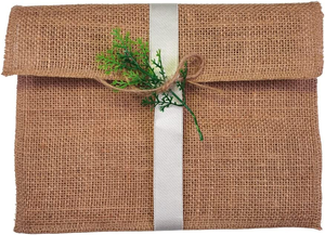 Enveloppe en jute pour cadeaux sac recyclable réutilisable et biodégradable fabriqué avec un matériau de haute qualité avec un design de taille personnalisée - Product Image 2
