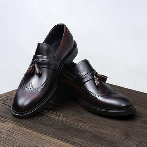 Zapatos Oxford de Cuero Vacuno de Primera Calidad con Tacón Acolchado y Diseño Antideslizante, Zapatos de Vestir para Caballeros - Product Image 5