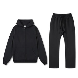 Pantalones holgados chándal pantalones de chándal 100% algodón gimnasio chándales venta al por mayor pantalones de chándal y Sudadera con capucha conjunto - Product Image 6