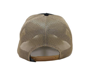 Gorra Trucker Personalizada de 5 Paneles con Costuras en Contraste, Parche Tejido, Malla Trasera y Cierre Ajustable con Logotipo Bordado Lateral al por Mayor - Product Image 5