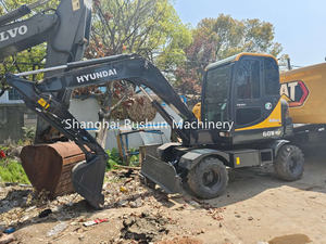 Vendita calda a buon mercato di seconda mano <span class=keywords><strong>Hyundai</strong></span> 60 ruote escavatore della Corea del sud originale usato cingolato idraulico escavatore per la vendita - Product Image 3
