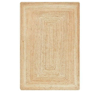 Tapis de jute naturel tissé à la main tapis de jute tressé à la main tapis de sol tapis pour hôtel de villégiature tapis de revêtement de sol réversible tapis