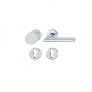 Stockholm Aluminium F1 Round PZ DIN Left/Right Flat D/K HOPPE Rosette Set 58/42KV/42KVS/1140 for Blinds <b>Shades</b> & Shutters - Product Image 3