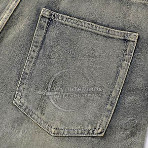 2025 personnalisé OEM hommes Style décontracté léger grande taille jambe large jean pantalon pour Streetwear - Product Image 5