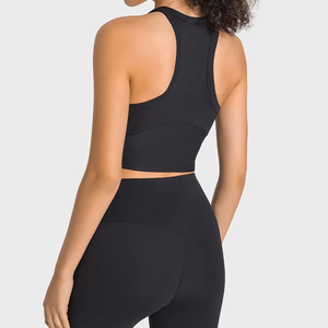 Soutiens-gorge de yoga classiques à dos nageur avec logo personnalisé en gros, ODM/OEM, respirants, pour le sport, la remise en forme, l'entraînement, avec rembourrage anti-choc - Product Image 3