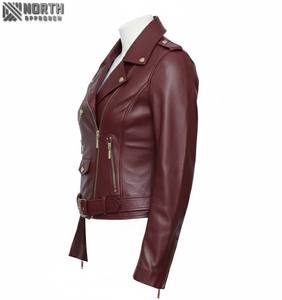 Chaquetas de Lona y Cuero Genuino para Mujer a Bajo Precio, Tejidas, Transpirables, de Moda Invernal, Alta Calidad, Servicio OEM Personalizado, Pedidos al por Mayor - Product Image 6