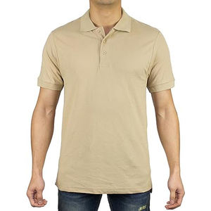 Chemise de golf personnalisée anti-rides 100% coton pour hommes avec logo brodé sur le devant, manches courtes, séchage rapide, design décontracté, haute qualité - Product Image 5