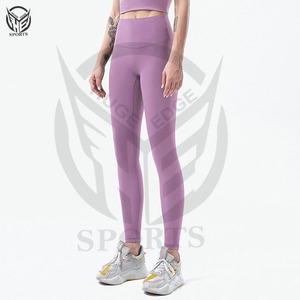 Leggings de yoga taille haute pour femmes, effet seconde peau, sans couture frontale, haute qualité, best-seller - Product Image 4