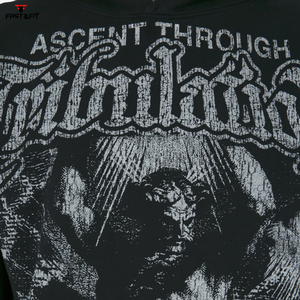 เสื้อฮู้ดสำหรับผู้ชายผ้าฝ้าย100% พิมพ์ลายดิจิตอลพิมพ์โลโก้ตามสั่งรุ่นเฮฟวี่เวท - Product Image 6