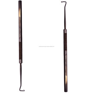 Instrumento Quirúrgico Oftálmico Jameson Muscle Hook con Punta Bulbosa Pequeña, Manual, de Acero Inoxidable, Kit Quirúrgico CE para Otorrinolaringología - Product Image 3