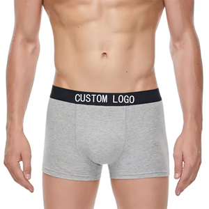 Nouveau produit populaire hommes solides caleçons Polyester coton sans couture hommes slips Boxer Shorts sous-vêtements - Product Image 1