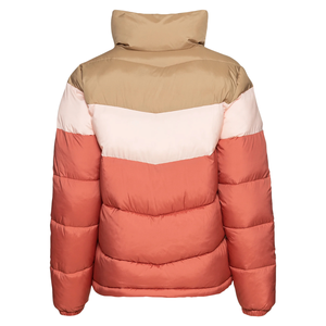 Chaqueta Acolchada Y2K de Talla Grande para Mujer, Chaqueta de Invierno con Bloques de Color, Abrigo Acolchado Cálido y Aislado, Estilo Retro Moderno, Prenda Exterior con Cremallera de Secado Rápido - Product Image 1