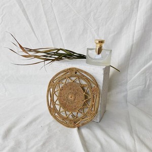 Super Offre Spéciale pas cher prix bas quantité minimale de commande fait à la main motif rond mangé napperons-petit rotin, forme ovale, marron rustique décoration de la maison - Product Image 2