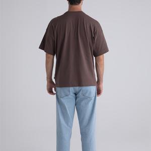 Custom Design Mens T Shirts Drop Shoulder Plus Size Knitted Casual Short Sleeve Neck Eco-Friendly Quick Dry Spandex/<b>Polyester</b> - Product Image 2