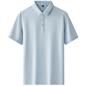 Polo en coton mercerisé de haute qualité, personnalisé avec un logo brodé, vêtements de sport décontractés, marque, impression, uni, mode maison, OEM - Product Image 2