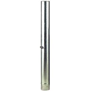 Tubo per Stufa in Acciaio Zincato Ø/100 mm. Con Chiave - Product Image 1