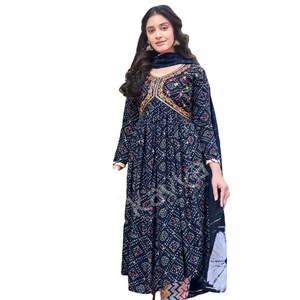 Impresión de lámina de rayón de calidad superior Ropa india y pakistaní Parte inferior superior Chanderi Cotton Dupatta - Product Image 6